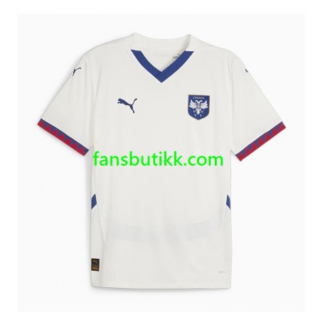 Fotballdrakt Serbia Bortetrøye 2024-2025 Kortermet